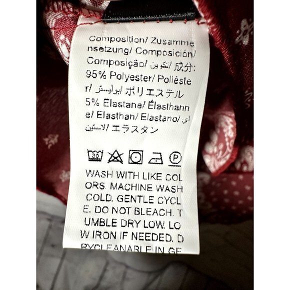 SHEIN LADIES PAISLEY PRINT RED AND WHITE STRAPLESS TOP (2XL) NEVER WORN, NEW G-2 - Picture 4 of 4